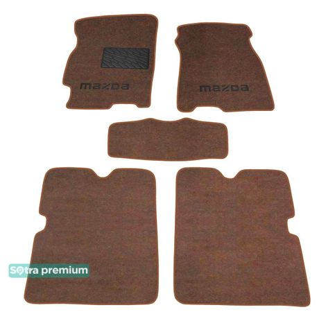 Двухслойные коврики Sotra Premium Chocolate для Mazda 626 (mkVI)(GF/GW) 1997-2002 - Фото 1