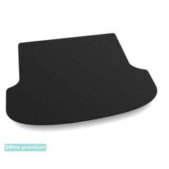 Двошарові килимки Sotra Premium Black для Lexus RX (mkIV)(long)(складений 3 ряд)(багажник) 2017-2022