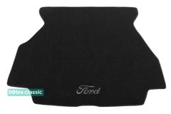 Двухслойные коврики Sotra Classic Black для Ford Scorpio (mkI)(седан)(багажник) 1985-1994