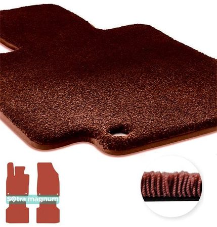 Двошарові килимки Sotra Magnum Red для Volkswagen ID.4 (mkI) 2020→ - Фото 1