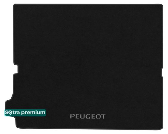 Двошарові килимки Sotra Premium Graphite для Peugeot 5008 (mkII)(багажник) 2017→ - Фото 1