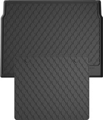 Резиновые коврики в багажник Gledring для Opel Astra (mkIV)(J)(хетчбэк) 2009-2015 (верхний)(багажник с защитой)