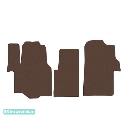 Двошарові килимки Sotra Premium Chocolate для Volkswagen Crafter (mkI)(1ряд) 2017→ - Фото 1