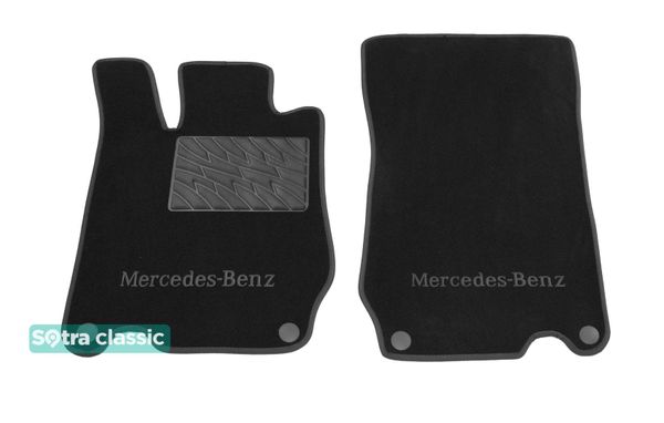 Двошарові килимки Sotra Classic Black для Mercedes-Benz SL-Class (R230) 2006-2011 - Фото 1