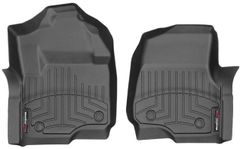 Коврики Weathertech Black для Ford Super Duty (extendede & double cab)(mkIV)(2 pcs.)(1 row) 2017→ - Фото 1