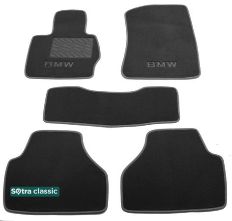 Двошарові килимки Sotra Classic Grey для BMW X3 (F25) / X4 (F26) 2010-2018 - Фото 1