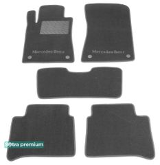 Двошарові килимки Sotra Premium Grey для Mercedes-Benz CLS-Class (W219) 2004-2010