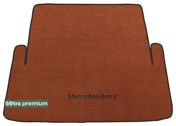 Двошарові килимки Sotra Premium Terracotta для Mercedes-Benz S-Class (W221)(багажник) 2006-2013 - Фото 1