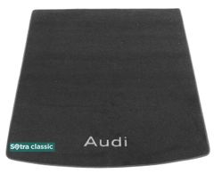 Двошарові килимки Sotra Classic Grey для Audi Q7 (mkI)(ширина по кріплення)(багажник) 2006-2014