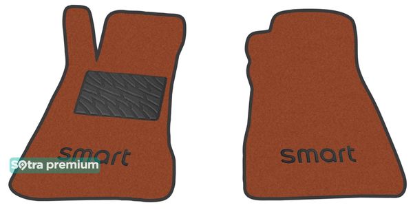 Двошарові килимки Sotra Premium Terracotta для Smart Roadster (mkI) 2003-2006 - Фото 1