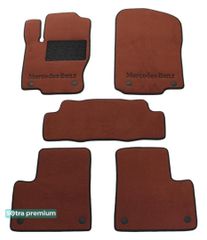 Двошарові килимки Sotra Premium Terracotta для Mercedes-Benz GL/GLS-Class (X166)(1-2 ряд) 2013-2019 / M/GLE-Class (W166)(1-2 ряд) 2011-2019