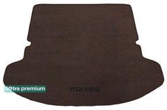 Двошарові килимки Sotra Premium Chocolate для Mazda CX-9 (mkI)(складений 3 ряд)(багажник) 2007-2015