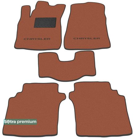 Двухслойные коврики Sotra Premium Terracotta для Chrysler Stratus (mkI) 1996-2000 - Фото 1