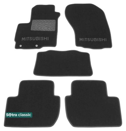 Двошарові килимки Sotra Classic Grey для Mitsubishi Outlander (mkII) 2007-2012 - Фото 1