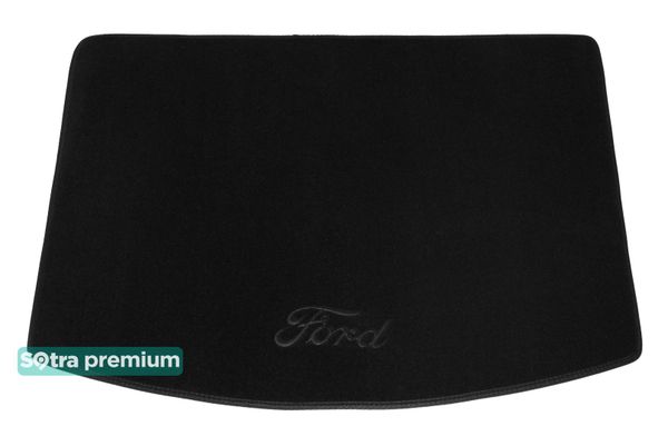 Двошарові килимки Sotra Premium Black для Ford Kuga (mkII)(верхній рівень)(багажник) 2012-2020 - Фото 1