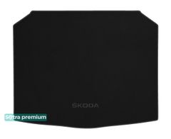 Двошарові килимки Sotra Premium Black для Skoda Karoq (mkI)(з нішою під докатку)(з дворівневою підлогою)(нижній рівень)(багажник) 2017→