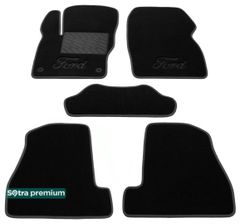 Двошарові килимки Sotra Premium Black для Ford Focus (mkIII) 2011-2014 (EU)