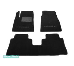 Двошарові килимки Sotra Classic Black для Chevrolet Captiva (mkI)(1-2 ряд) 2006-2009