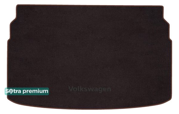 Двошарові килимки Sotra Premium Chocolate для Volkswagen T-Cross (mkI)(нижній рівень)(багажник) 2019→ - Фото 1