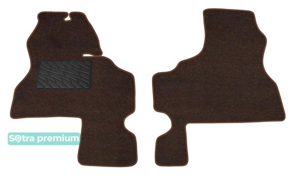 Двошарові килимки Sotra Premium Chocolate для Iveco Daily (mkII)(1 ряд) 1990-2000 - Фото 1