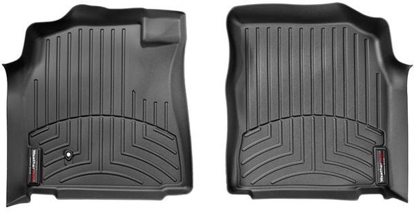 Коврики WeatherTech Black для Toyota Tundra (mkI)(single & extended cab)(1 fixing hook)(1 row) 2004-2006 automatic / Sequoia (mkI)(1 row) 2005-2007 - Фото 1