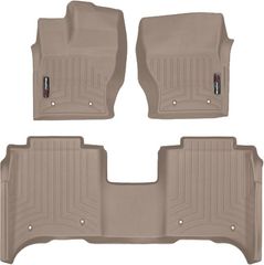 Коврики Weathertech Beige для Land Rover Range Rover (long)(mkIV)(no console on 2 row) 2014-2017