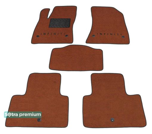 Двошарові килимки Sotra Premium Terracotta для Infiniti QX50 (mkII) 2017→ / QX55 (mkI) 2021→ - Фото 1