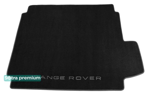 Двошарові килимки Sotra Premium Black для Land Rover Range Rover (mkIV)(багажник) 2012-2021 - Фото 1