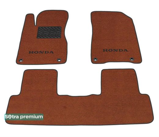Двошарові килимки Sotra Premium Terracotta для Honda CR-V (mkIV)(4 кліпси) 2012-2018 - Фото 1