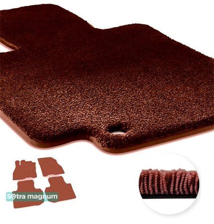 Двошарові килимки Sotra Magnum Red для Nissan Leaf (mkI) 2010-2017 - Фото 1