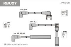 Дроти запалювання Janmor RBU27 для Renault Safrane 2.0 12V (J7R 734 / J7R 735) / 2.2 (J7T 760 / J7T)