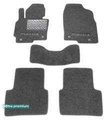 Двухслойные коврики Sotra Premium Grey для Mazda CX-5 (mkI) 2012-2017 (EU)