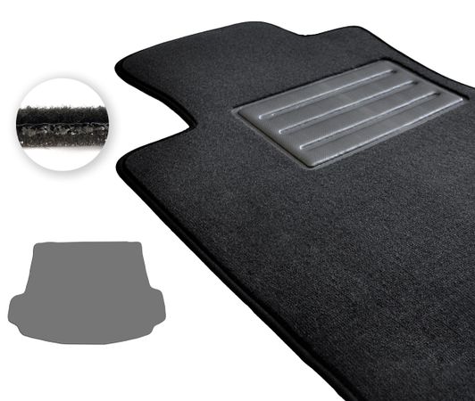 Двошарові килимки Optimal для Acura MDX (mkII)(багажник) 2007-2013 - Фото 1