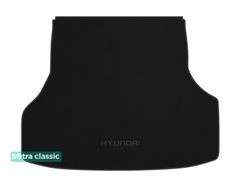 Двухслойные коврики Sotra Classic Black для Hyundai Genesis (mkII)(багажник) 2013-2016; Genesis G80 (mkI)(багажник) 2016-2020