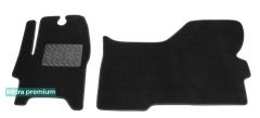 Двошарові килимки Sotra Premium Black для Iveco Daily (mkVI)(1 ряд) 2014-2019 - Фото 1
