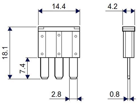 Набір запобіжників Tesla F121 (FR02: 1x5A; 1x7,5A; 2x10A; 1x15A; 1x20A; 1x25A; 1x30A / FR03: 1x5A; 1x7,5A; 1x10A; 1x15A) - Фото 3