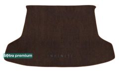 Двошарові килимки Sotra Premium Chocolate для Infiniti QX50 (mkII)(багажник) 2017→ / QX55 (mkI)(багажник) 2021→