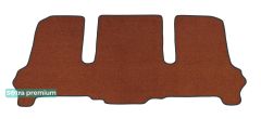 Двухслойные коврики Sotra Premium Terracotta для SsangYong Rodius (mkI)(3 ряда сидений)(3 ряд) 2004-2013 - Фото 1