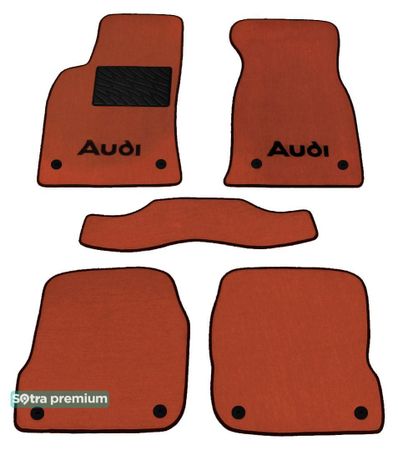Двошарові килимки Sotra Premium Terracotta для Audi A6/S6/RS6 (mkII)(C5) 1998-2004 - Фото 1