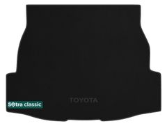 Двошарові килимки Sotra Classic Black для Toyota RAV4 (mkV)(верхній рівень)(із запаскою)(багажник) 2018→