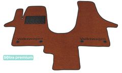 Двошарові килимки Sotra Premium Terracotta для Volkswagen Transporter / Caravelle / Multivan (T5-T6)(з кліпсами)(1 ряд) 2003→ - Фото 1