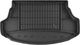 Резиновый коврик в багажник Frogum Pro-Line для Lexus UX (mkI) 2018→ (с рем. комплектом)(верхний уровень)(багажник)