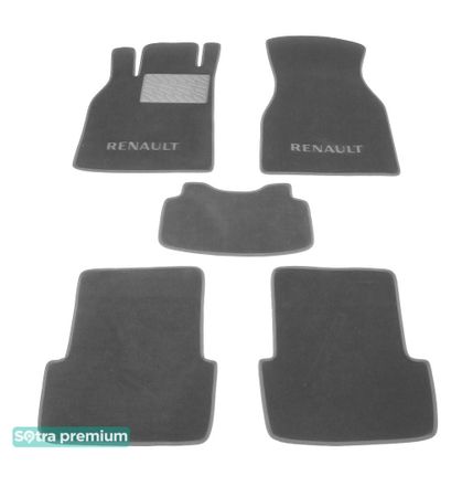 Двошарові килимки Sotra Premium Grey для Renault Megane (mkII) 2002-2009 - Фото 1