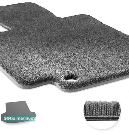 Двошарові килимки Sotra Magnum Grey для Skoda Kodiaq (mkI)(7 місць)(складений 3 ряд)(багажник) 2016→ - Фото 1