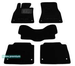 Двошарові килимки Sotra Premium Black для Lexus LS (mkIV)(задній привід) 2006-2012