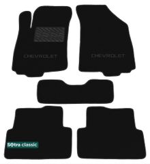 Двухслойные коврики Sotra Classic Black для Chevrolet Aveo (mkII) 2011-2020