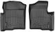 Коврики WeatherTech Black для Ford F-150 (mkXII)(all cabs)(no 4x4 shifter)(with air vents to 2 row)(4 fixing posts)(2 pcs.)(1 row) 2010-2014