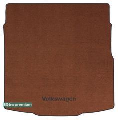 Двошарові килимки Sotra Premium Terracotta для Volkswagen Passat (B8)(седан)(нижній рівень)(багажник) 2014-2022