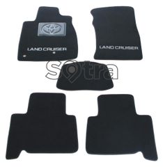 Двошарові килимки Sotra Custom Premium Black для Toyota Land Cruiser Prado (J120)(1-2 ряд) 2002-2009