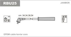 Провода зажигания JanMor RBU25 для Renault Clio 1.4 (E7J 780) / 1.6 (K7M 744 / K7M 745) / Kangoo 1.4